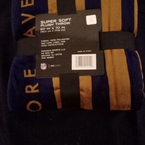 Ravens soft plush throw blanket